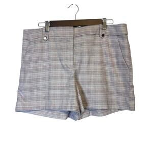 LOFT- -"The Riviera Short"White with Dot's -Size 12